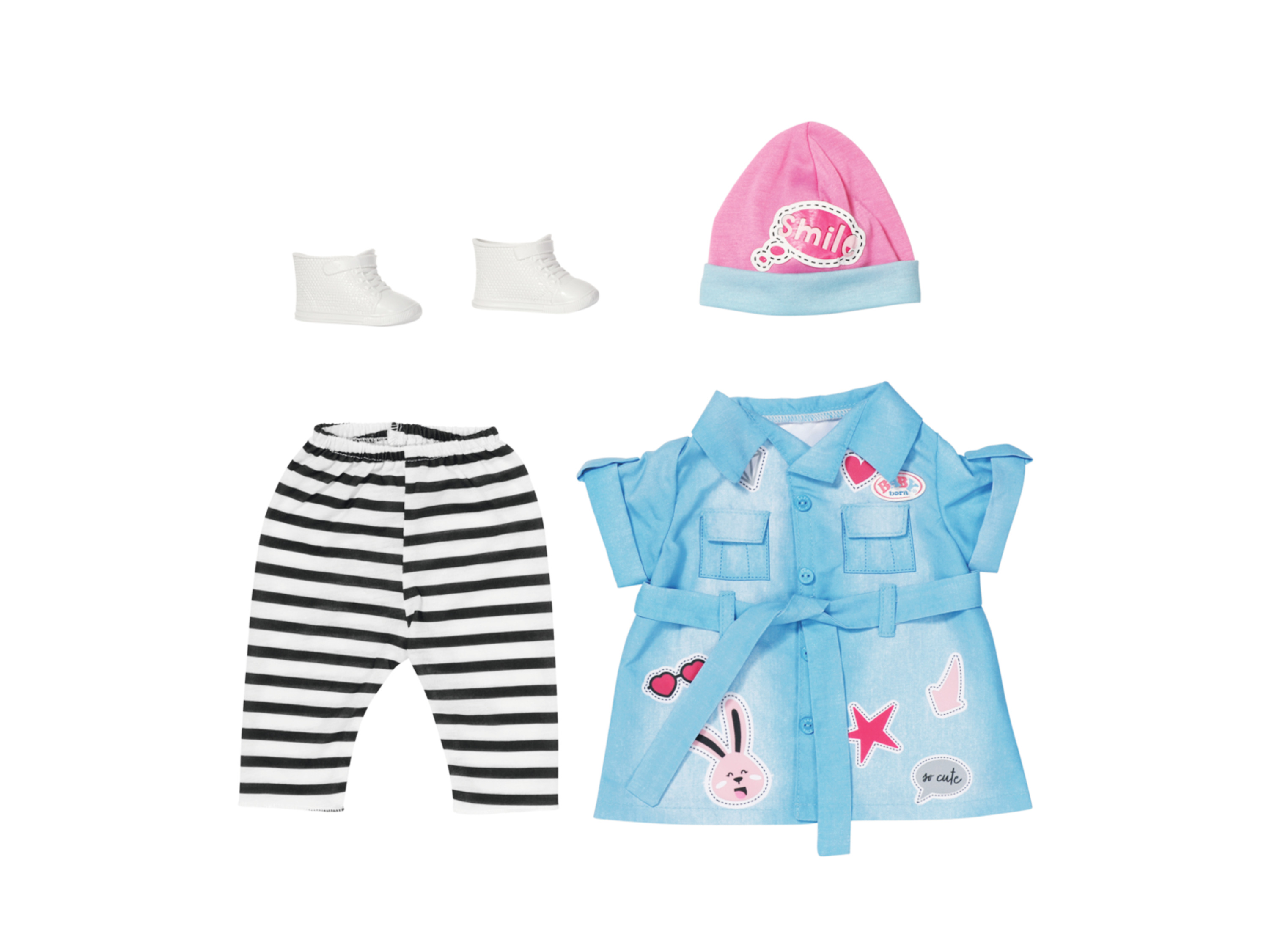 Sukienka jeansowa Deluxe dla lalki Baby Born