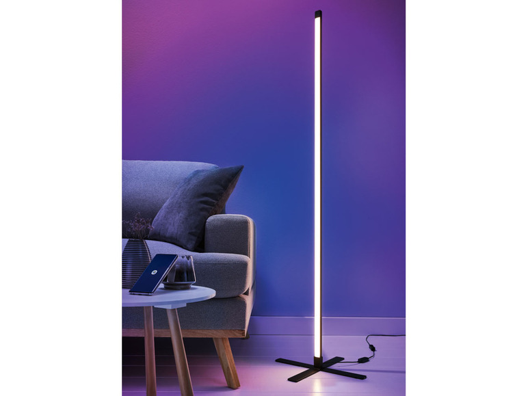 Pełny ekran: LIVARNO home Lampa stojąca LED, zautomatyzowany system oświetlenia Zigbee Smart Home - zdjęcie 7