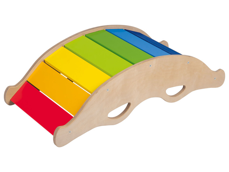 Pełny ekran: PLAYTIVE® Drewniany bujak i mostek Montessori - zdjęcie 3