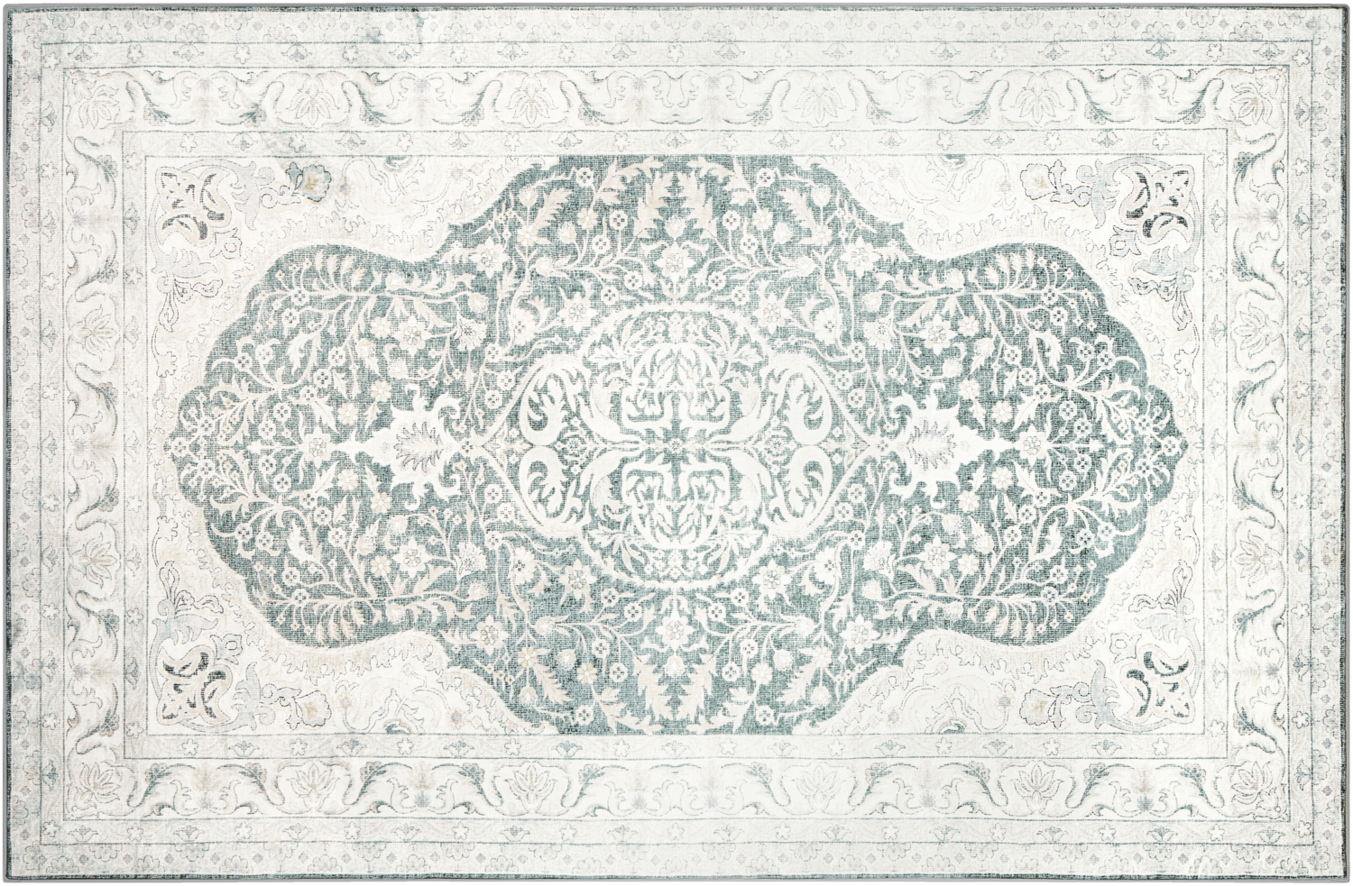 LIVARNO® Dywan, 120 x 180 cm (Zielony/ szary)