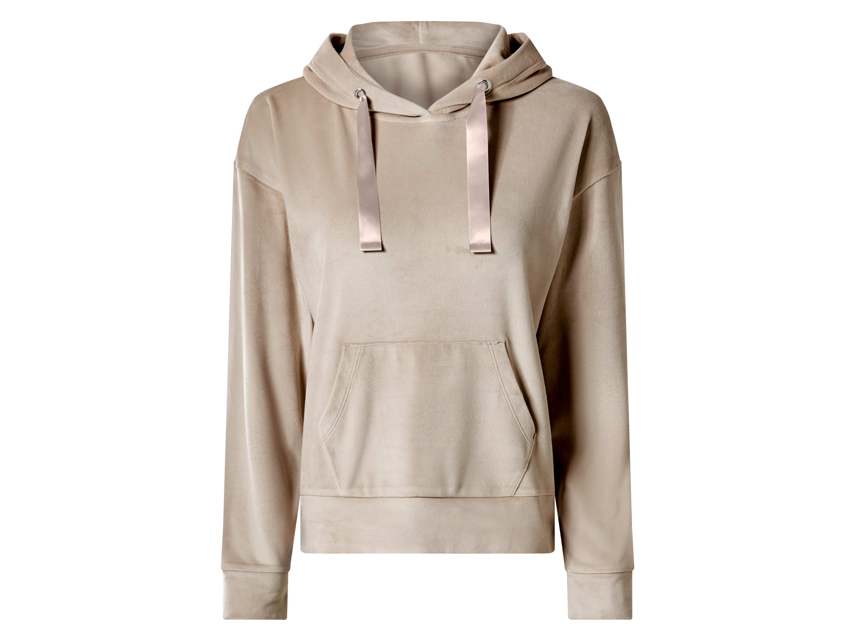 ESMARA® Bluza z kapturem damska (Beżowy, M(40/42))