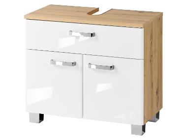 LIVARNO® Szafka pod umywalkę Palermo, biała, 65,8x35,5x58 cm