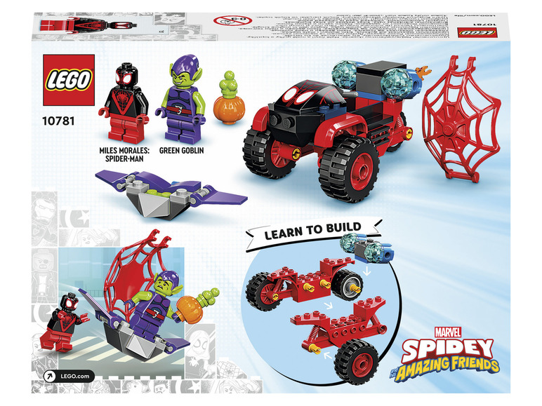 Pełny ekran: LEGO® Spidey und Super-Freunde 10781 Miles Morales: Technotrójkołowiec Spider-Mana - zdjęcie 3