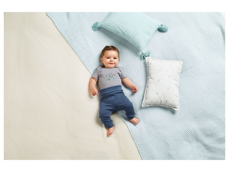 Pełny ekran: lupilu® Komplet niemowlęcy z bawełną organiczną, (2 x body + spodenki), 3 elementy - zdjęcie 12
