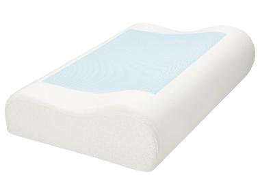 LIVARNO® Poduszka ergonomiczna pod kark z wkładką żelową, 48 x 30 x 11 cm