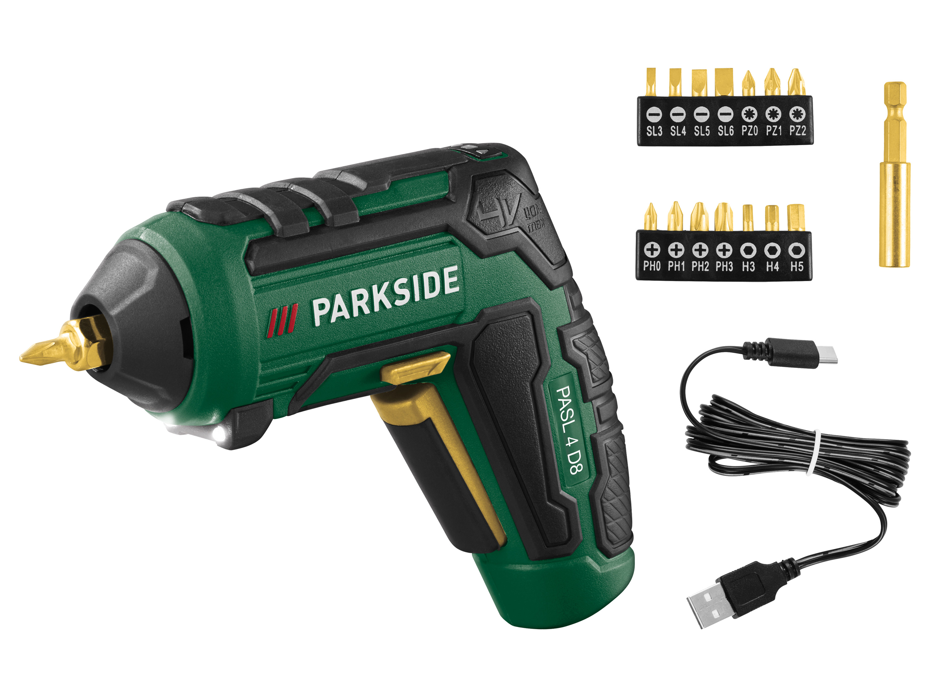 PARKSIDE® Akumulatorowa wkrętarka 4 V Edycja Limitowana PASL 4 D8 (z akumulatorem i bez ładowarki)
