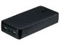 Czarny powerbank Tronic z portami USB i USB-C.
