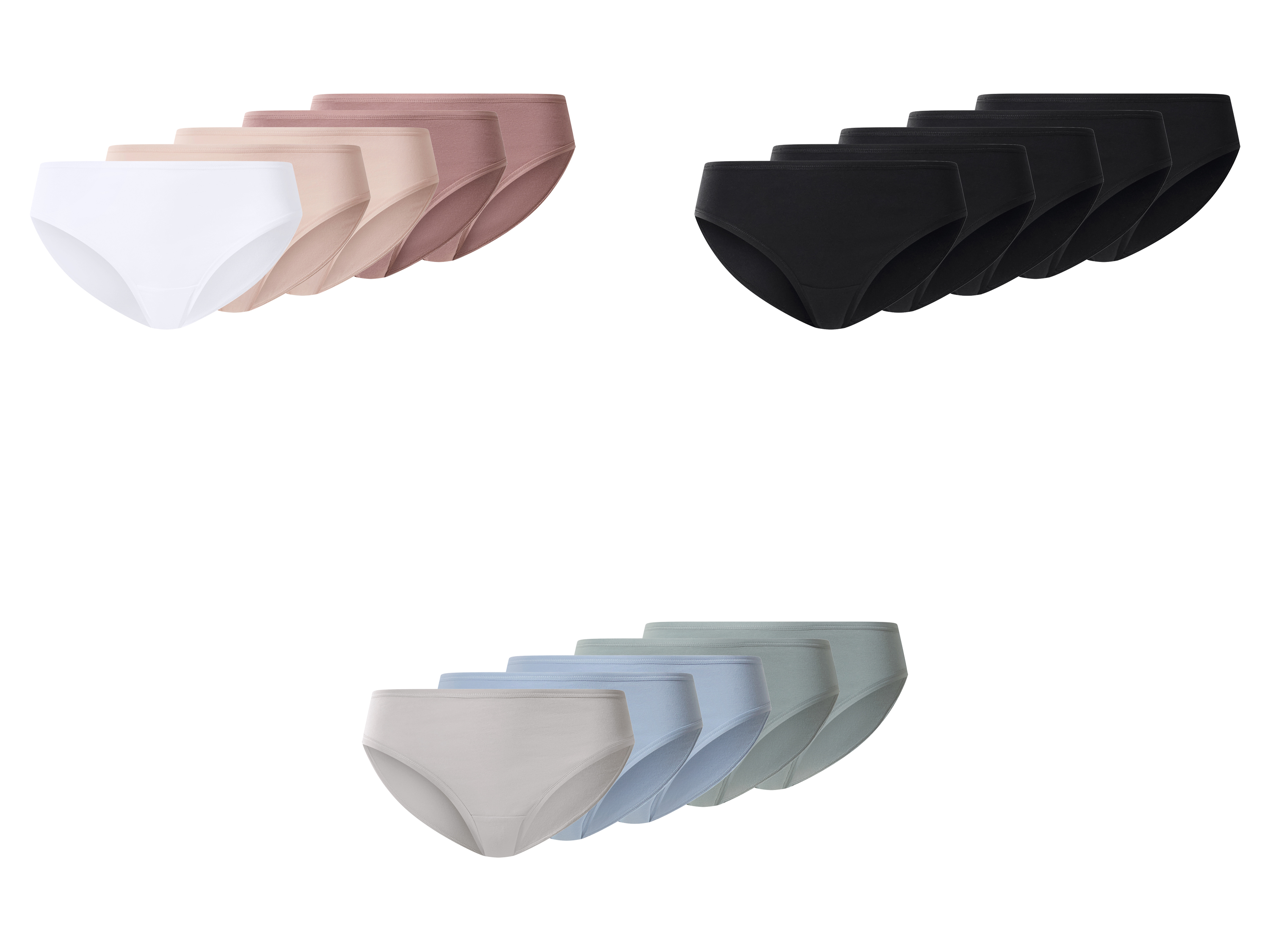 esmara® Figi damskie z bawełną, 5 par