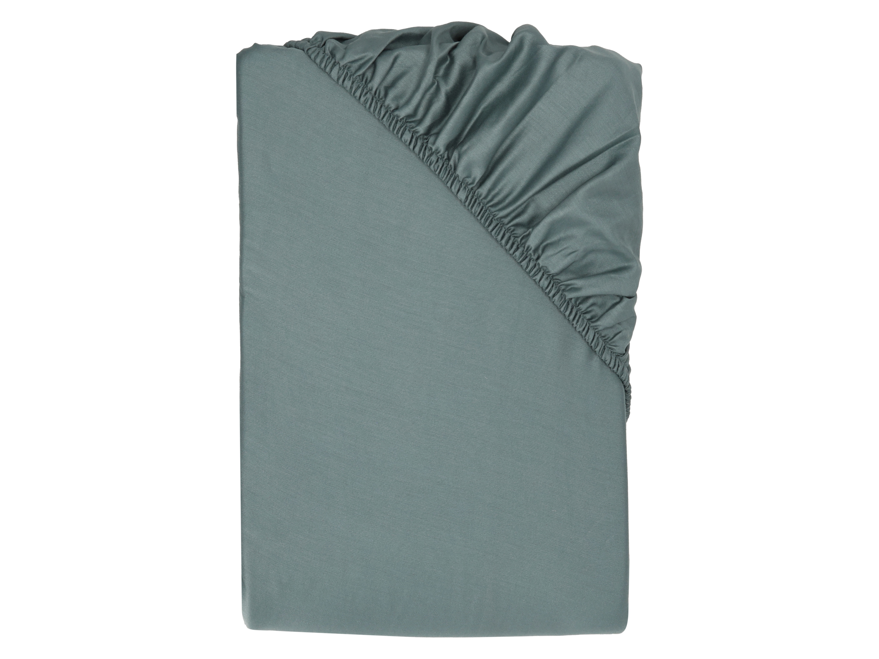 LIVARNO® Prześcieradło satynowe z gumką, 140-160 x 200 cm (Niebieski)