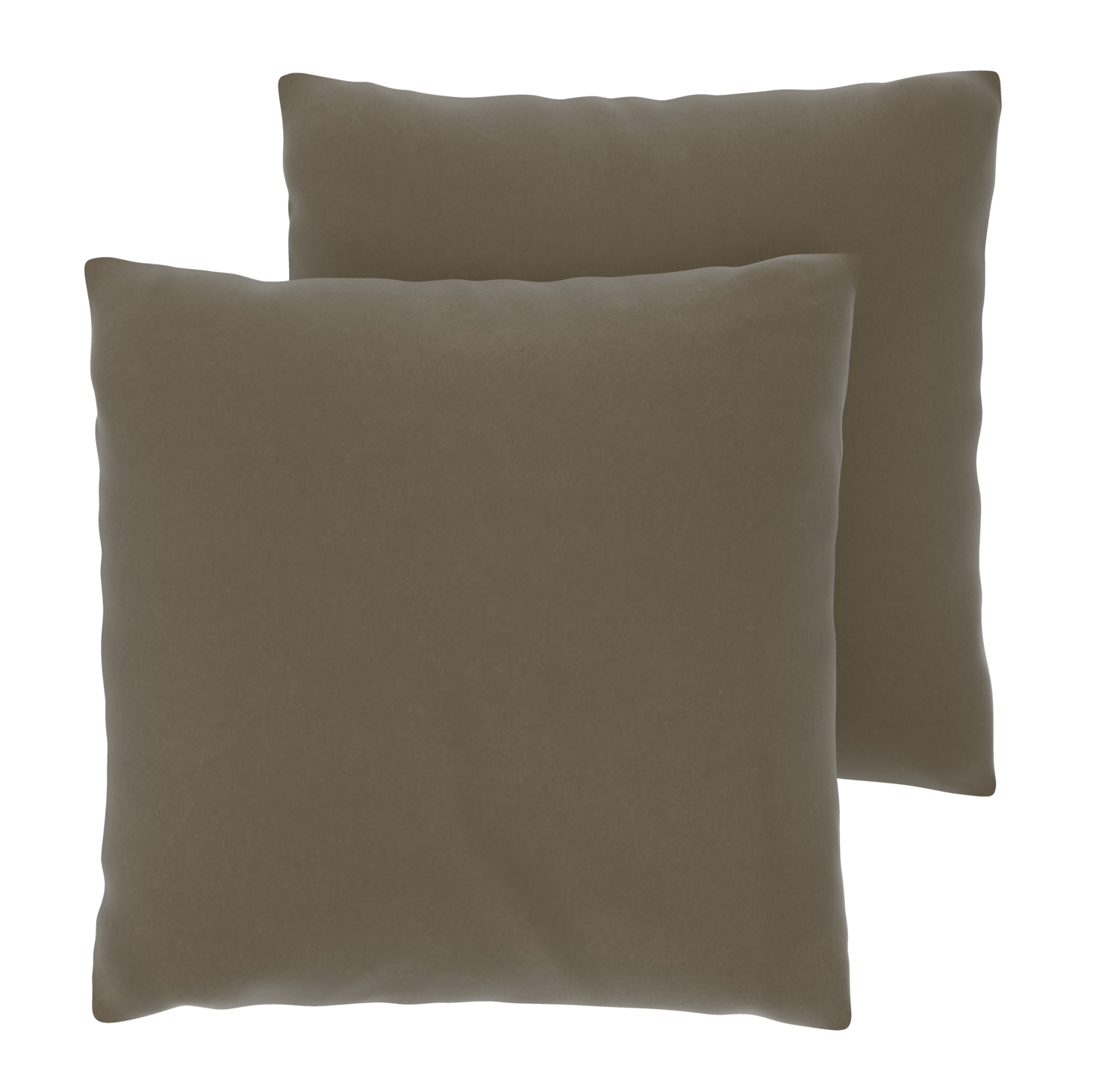 LIVARNO® Poszewka na poduszkę z mikrofibry satynowej, 2 sztuki, 40 x 40 cm (Zielona)