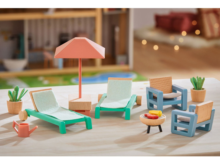 Pełny ekran: Playtive Zestaw miniaturowych mebelków lub lalek do domku dla lalek, 1 zestaw - zdjęcie 12