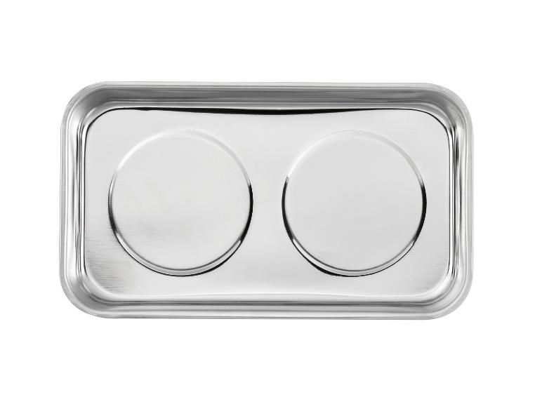 Taca ze stali nierdzewnej z dwoma wgłębieniami