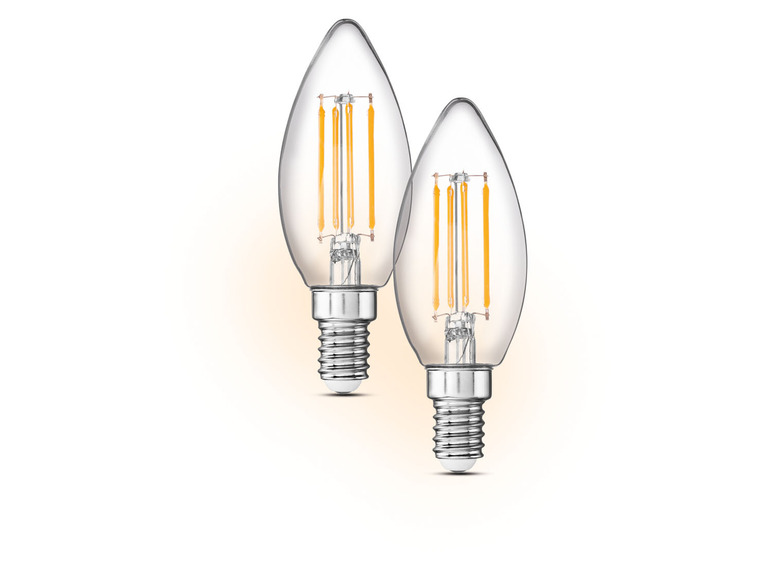 Pełny ekran: LIVARNO home Żarówki filamentowe LED E27 / E14, 1 lub 2 szt. - zdjęcie 5