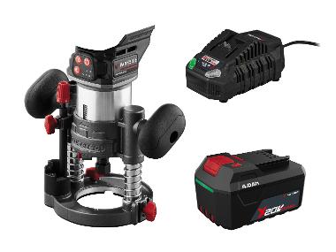 PARKSIDE PERFORMANCE® Zestaw Akumulatorowa frezarka wielofunkcyjna, 20 V z akumulatorem litowo-jonowym, 4 Ah i ładowarką, 4,5 A