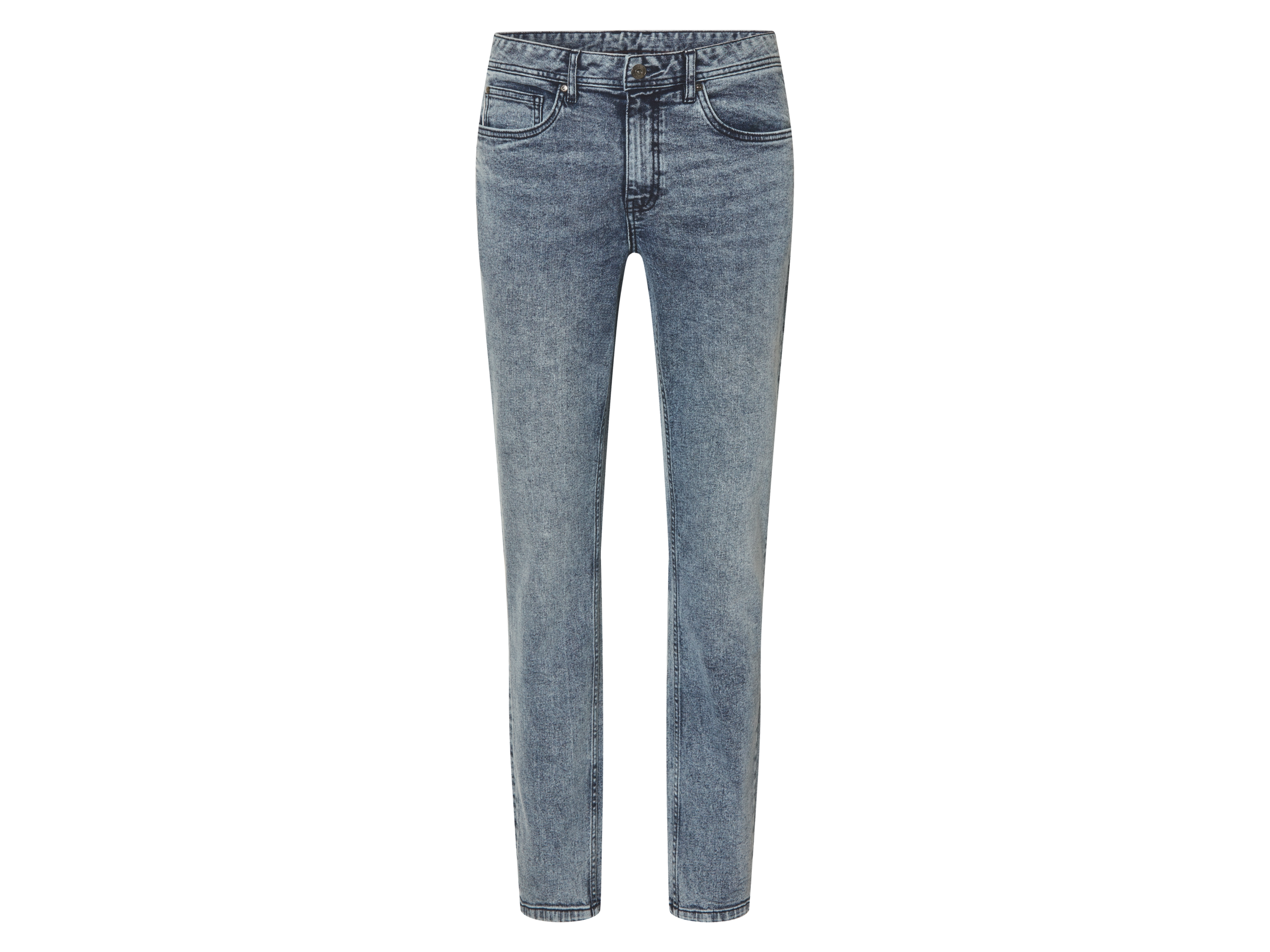 esmara Men Jeansy slim fit męskie z bawełny (Niebieski, 52 (36/32))