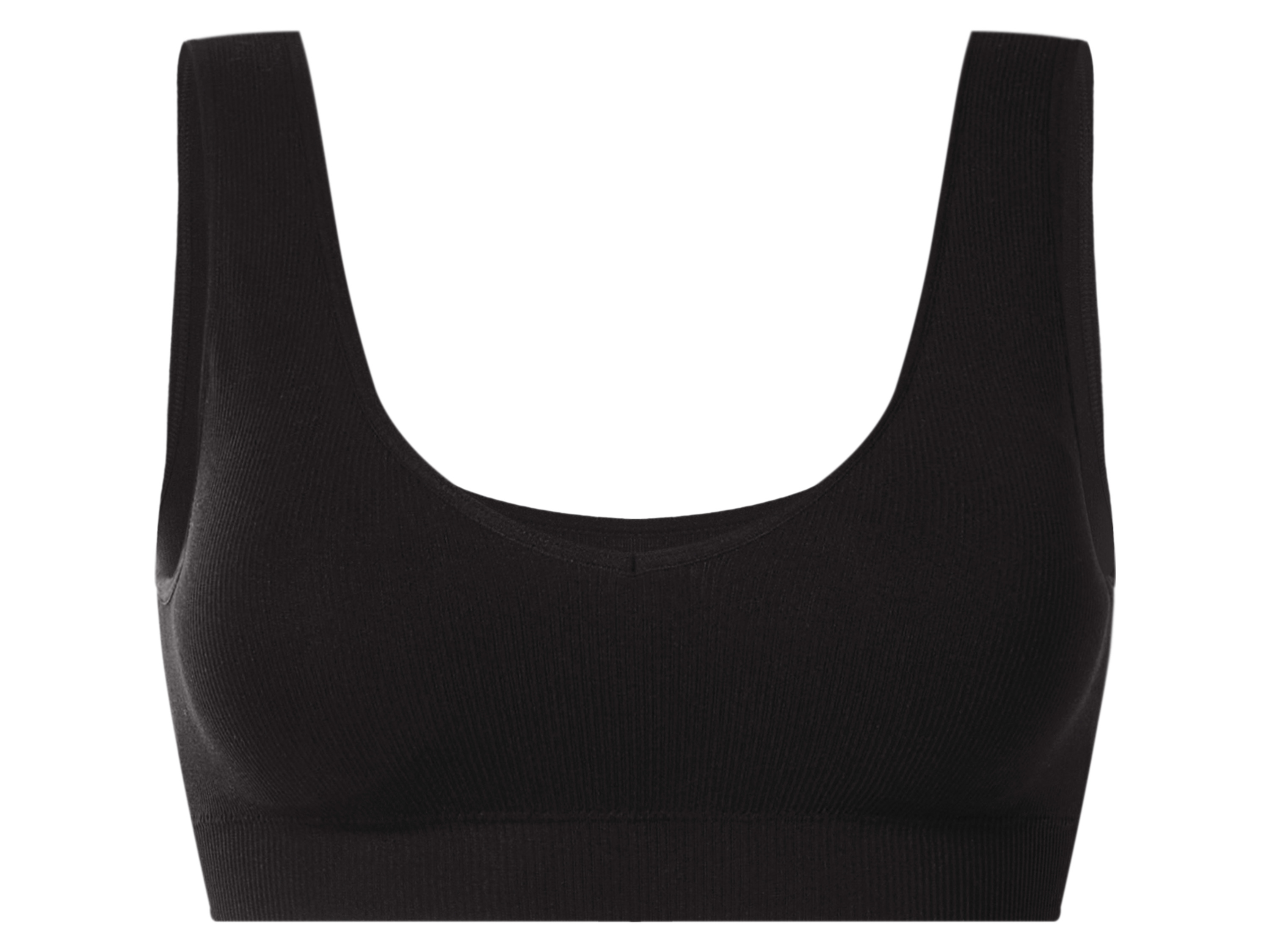 esmara® Biustonosz bustier prążkowany damski 