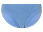 Jasnoniebieskie figi bikini z fakturą.