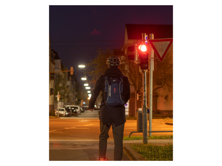 Pełny ekran: FISCHER Plecak rowerowy z funkcją świecenia LED - zdjęcie 2
