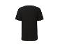 Czarny T-shirt unisex, widok z tyłu.