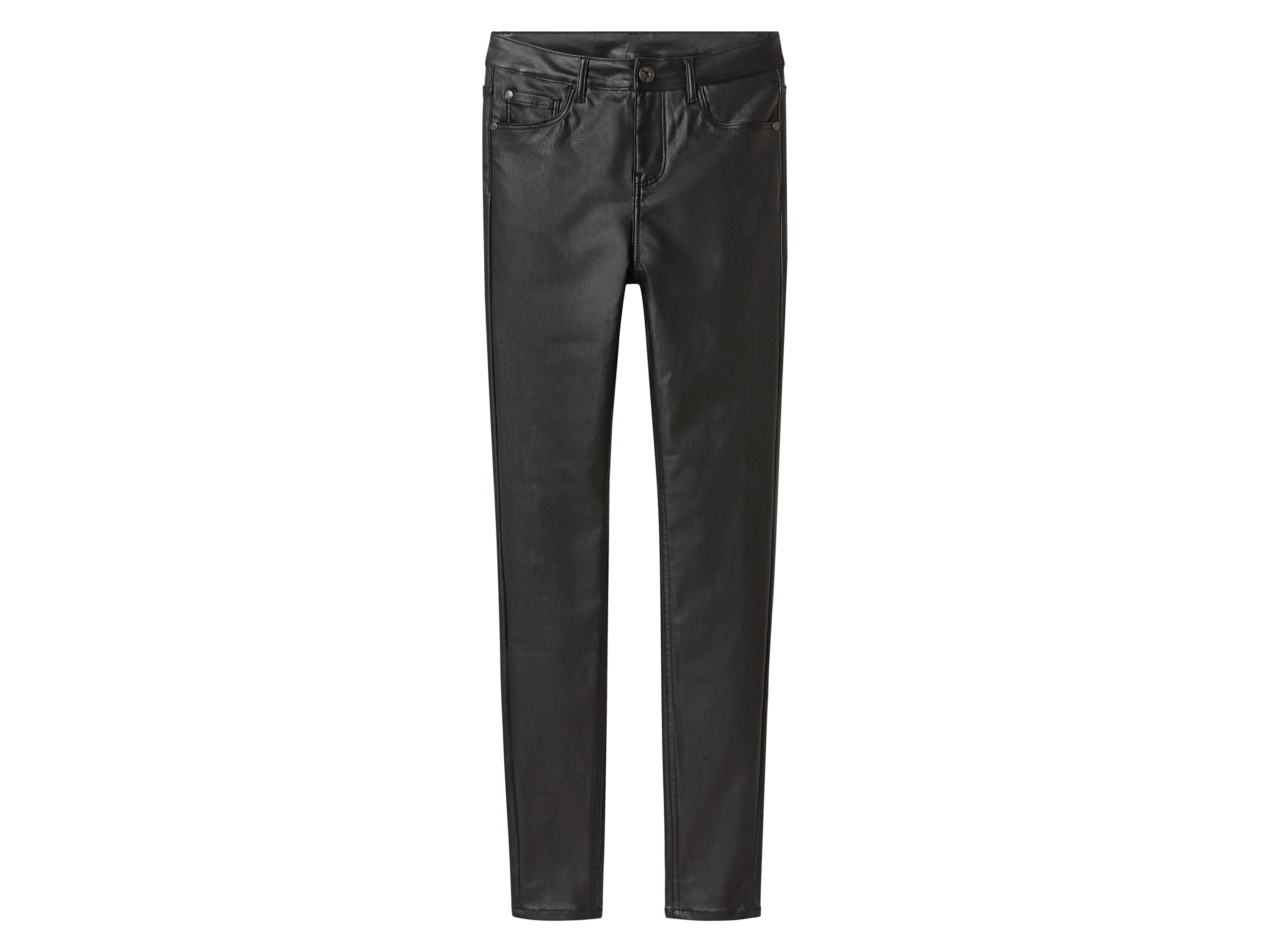 esmara® Jeansy damskie o wyglądzie skóry super skinny fit (Matowy, 42)