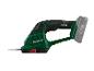 Zielone nożyce do żywopłotu Parkside X20V Team z akumulatorem.