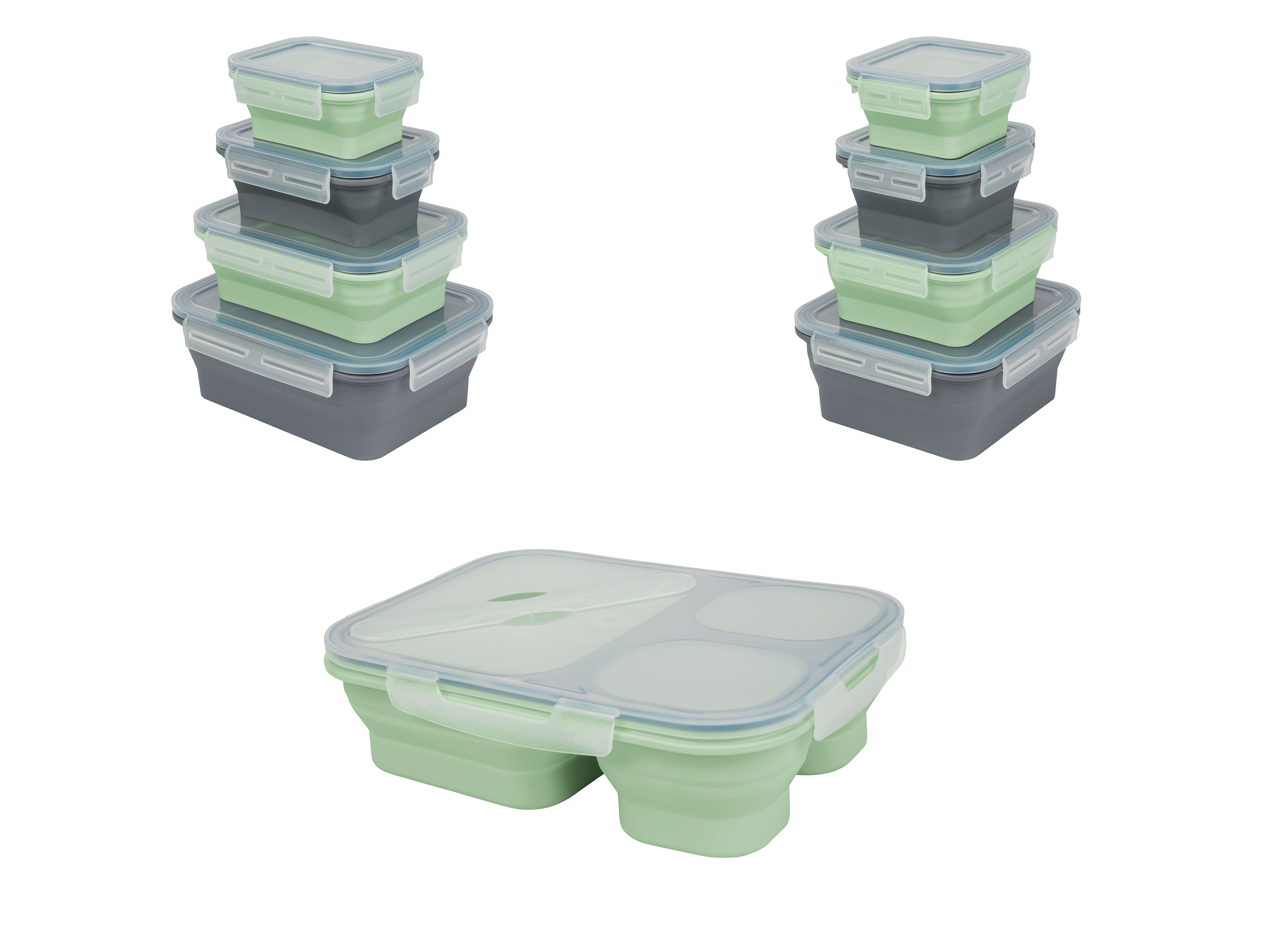 SILVERCREST® Pudełko na lunch lub zestaw 4 składanych pojemników