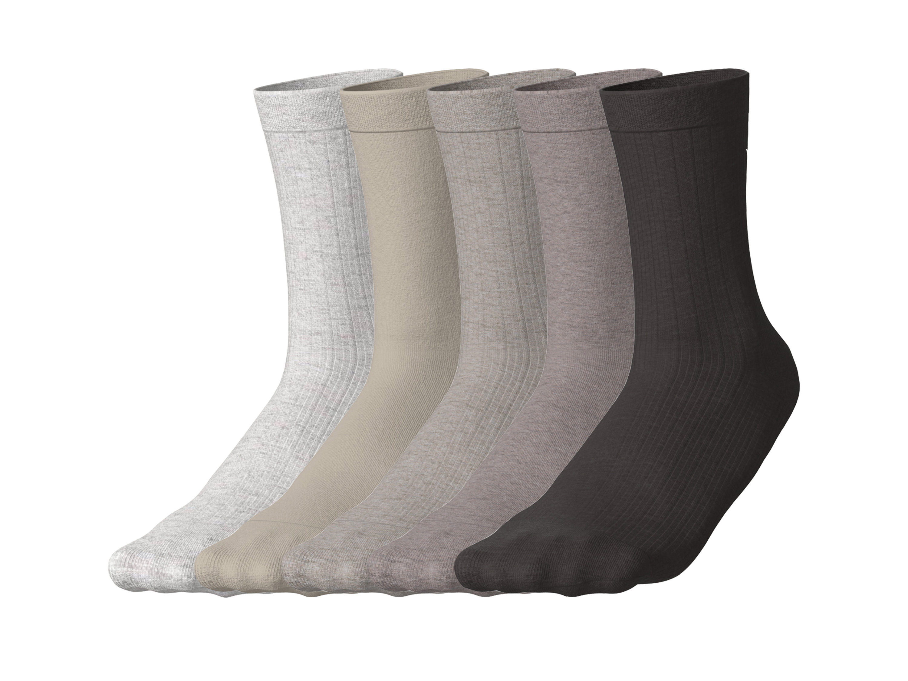 esmara® Skarpetki damskie z biobawełną, 5 par 