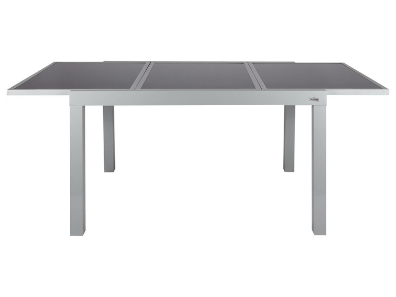 Pełny ekran: LIVARNO home Aluminiowy stół ogrodowy Houston, 120/180 x 90 cm, rozkładany, srebrny - zdjęcie 10