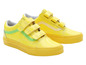Żółte buty Vans Old Skool z rzepami i nadrukiem misiów Haribo.