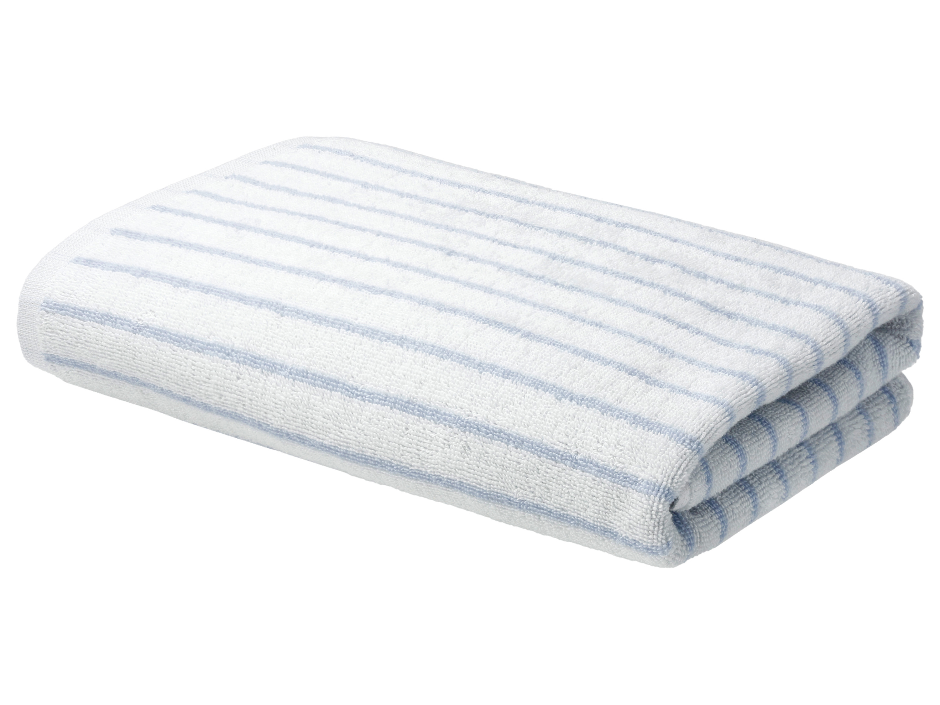 LIVARNO® Ręcznik kąpielowy frotte, 70 x 140 cm (Jasnoniebieski/ciemnoniebieski)