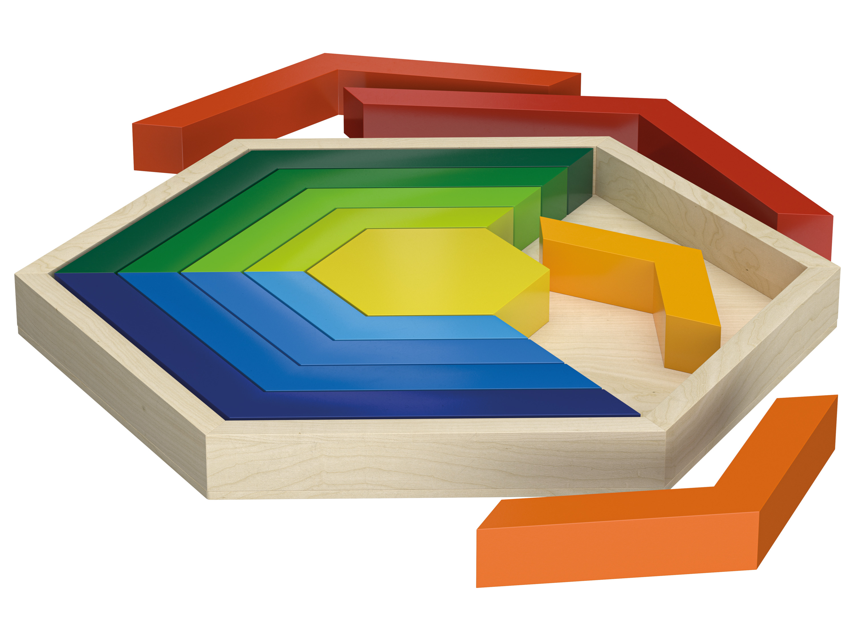 LUPILU® Zabawki edukacyjne z drewna (Gra w układanie)