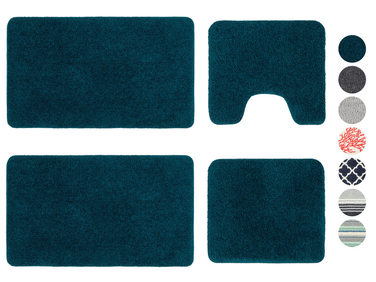 Pełny ekran: LIVARNO home Komplet dywaników łazienkowych z mikrofibry, 2-częściowy - zdjęcie 1