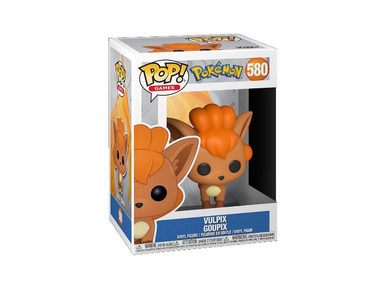 Figurka winylowa Vulpix z Pokémona w pudełku, numer 580.