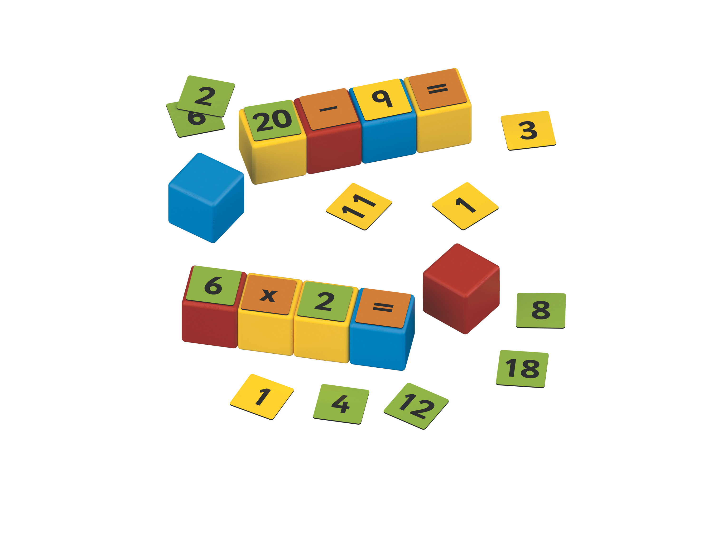 GEOMAG Klocki magnetyczne Magicube Math Building RE Clips 55
