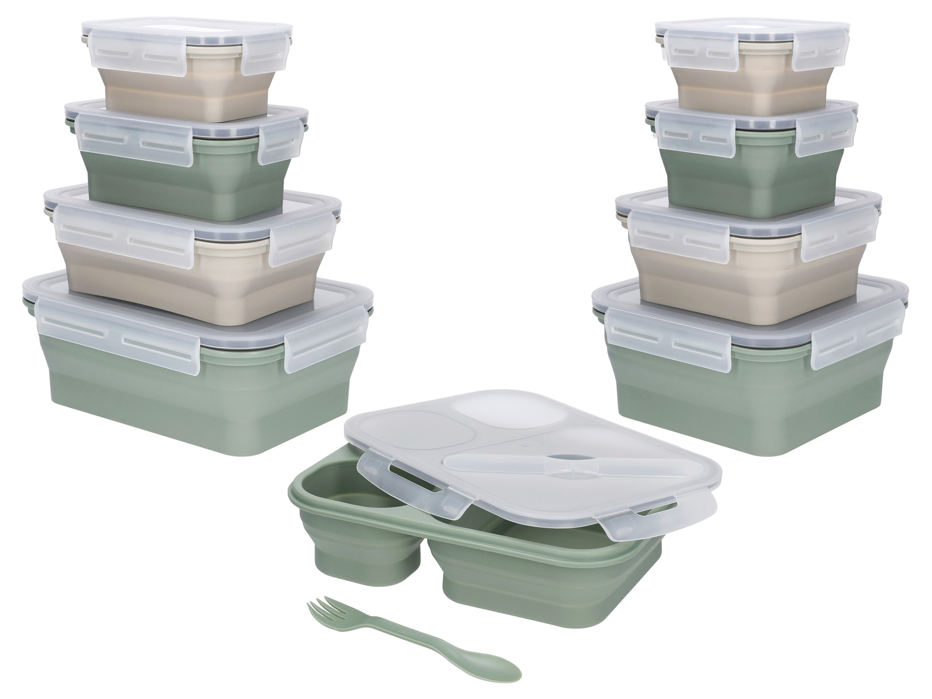 SILVERCREST® Składane pojemniki na żywność / Lunchbox