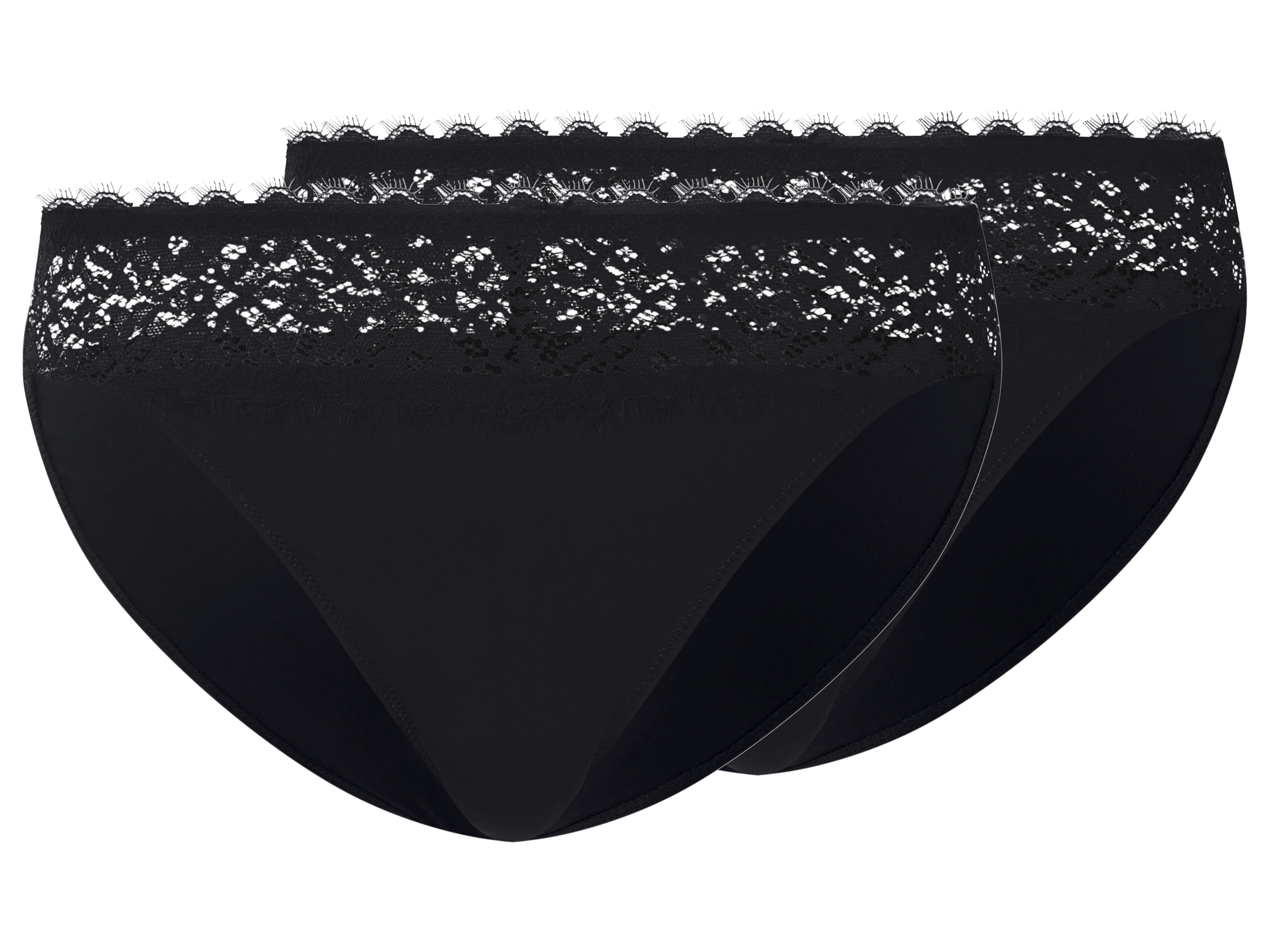 esmara® Majtki damskie z koronką, 2 pary 