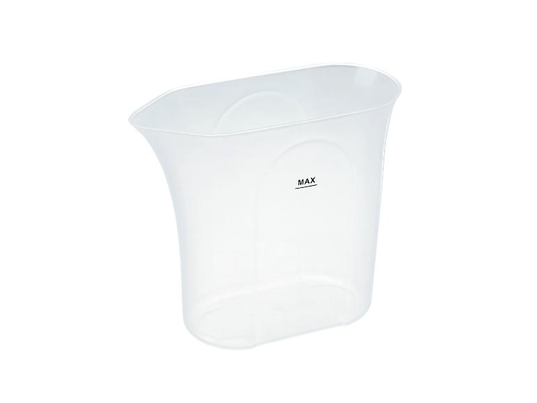 Przezroczysta plastikowa miarka z oznaczeniem MAX