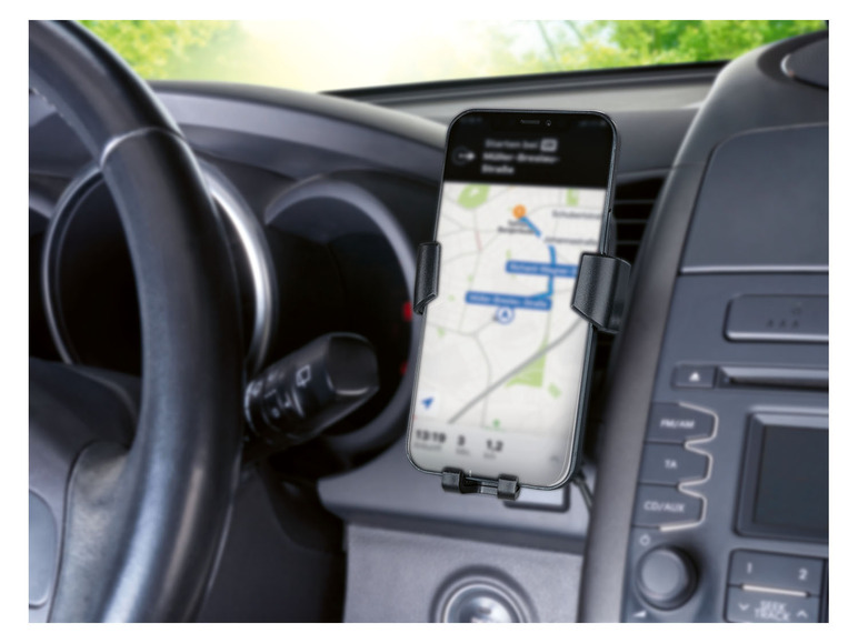 Pełny ekran: TRONIC Uchwyt samochodowy na smartfona z ładowarką QI®, 10 W - zdjęcie 5