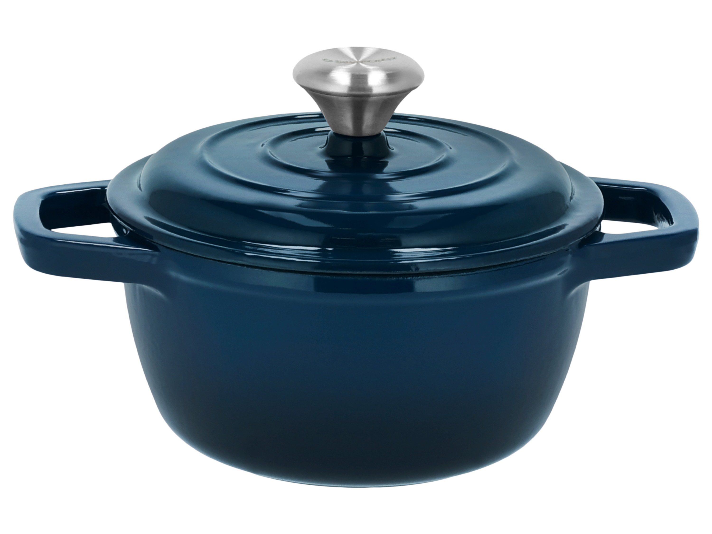SILVERCREST® Garnek żeliwny, Ø 16 cm (Ciemnoniebieski)