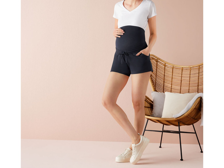 Pełny ekran: esmara Szorty ciążowe z elastycznym pasem, z bawełną organiczną - zdjęcie 4