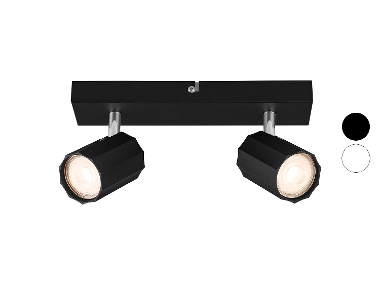 LIVARNO HOME Lampa ścienna/sufitowa, reflektory regulowane i obrotowe.