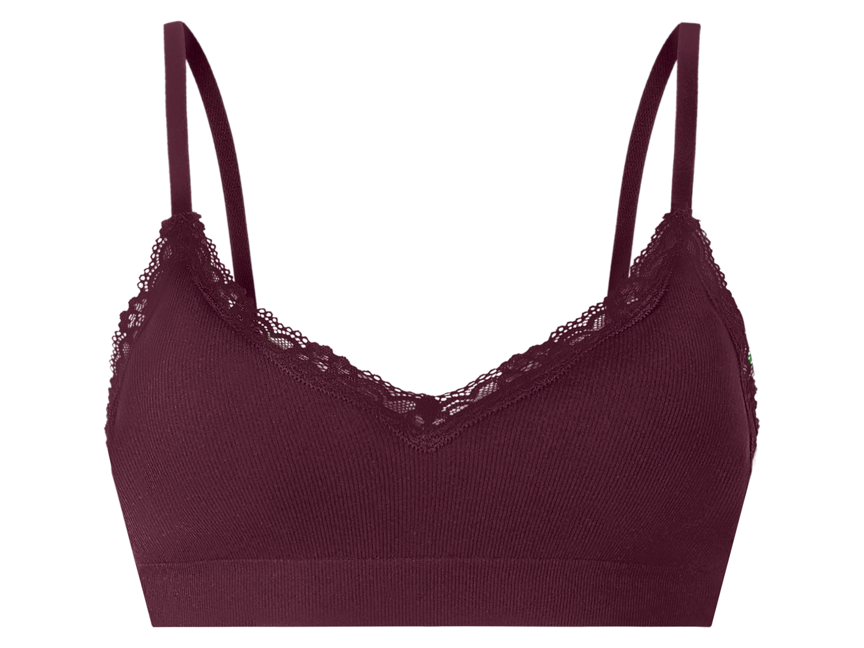 ESMARA® Biustonosz damski typu bustier z koronką (Czerwony, L(44/46))