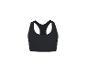 Czarny top sportowy z ramiączkami typu racerback