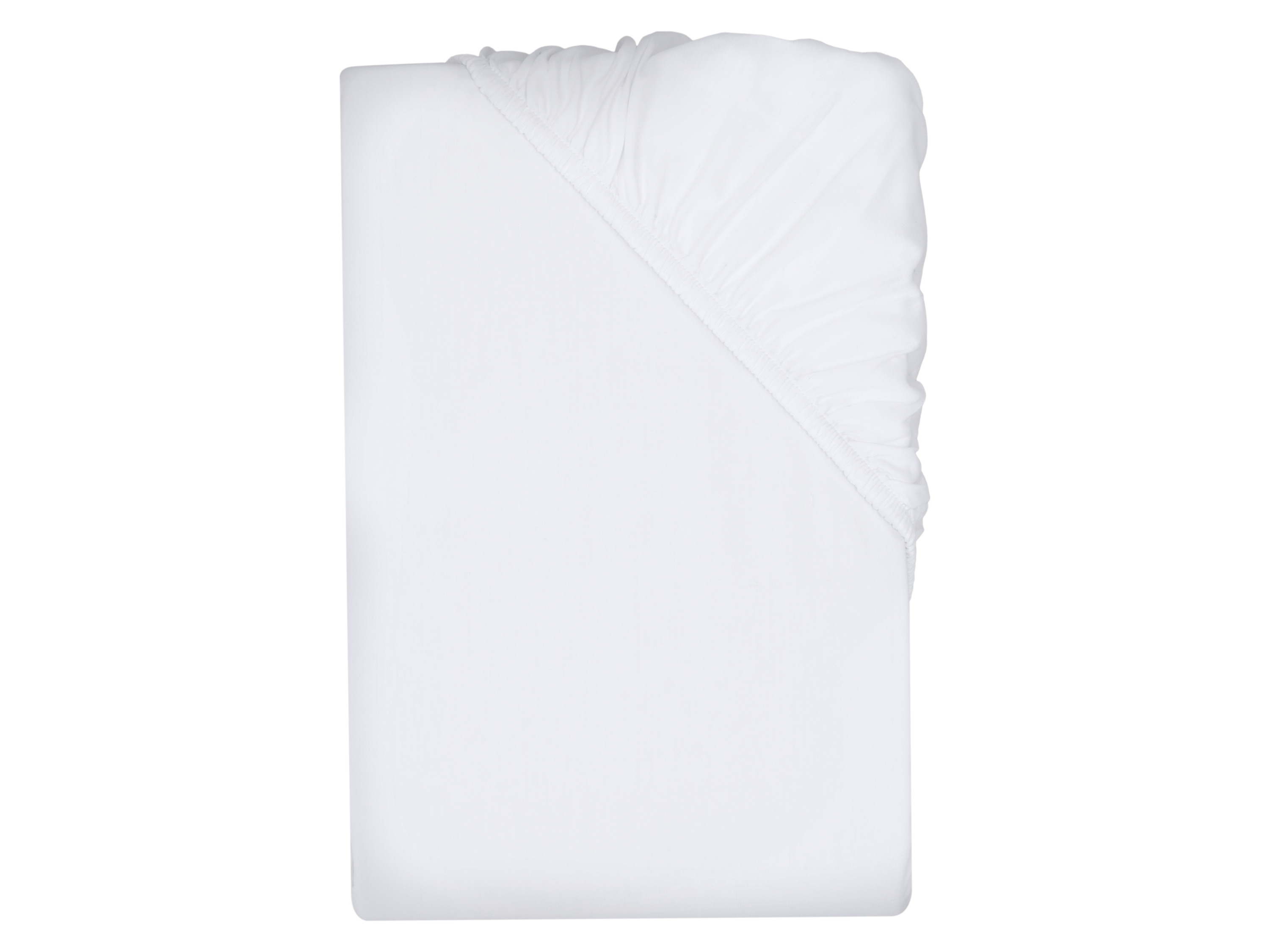 LIVARNO® Prześcieradło satynowe z gumką, 180-200 x 200 cm (Biały)