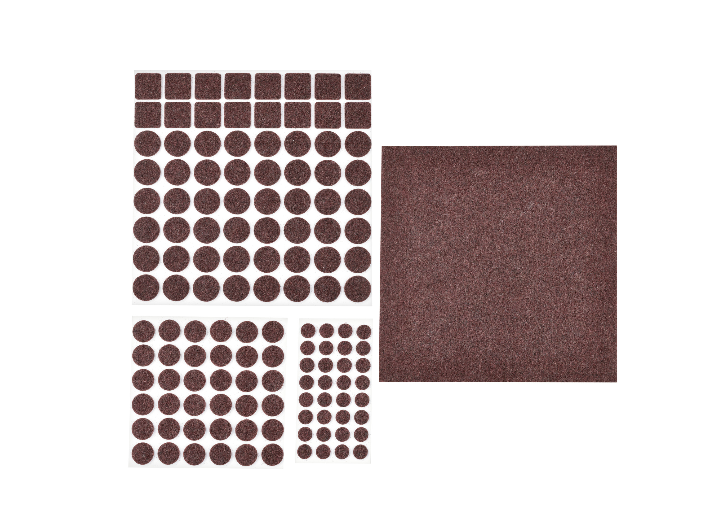 PARKSIDE® Zestaw ślizgaczy do parkietu lub Zestaw antypoślizgowy i wygłuszający (Podkładki filcowe, 133 szt., Brązowy)