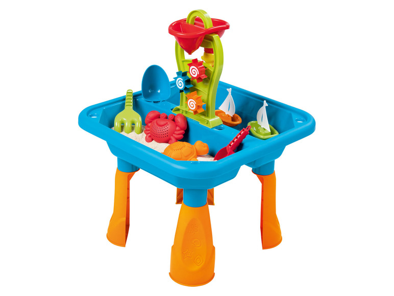 Pełny ekran: Playtive Stolik do zabawy wodą i piaskiem, 8 elementów - zdjęcie 1