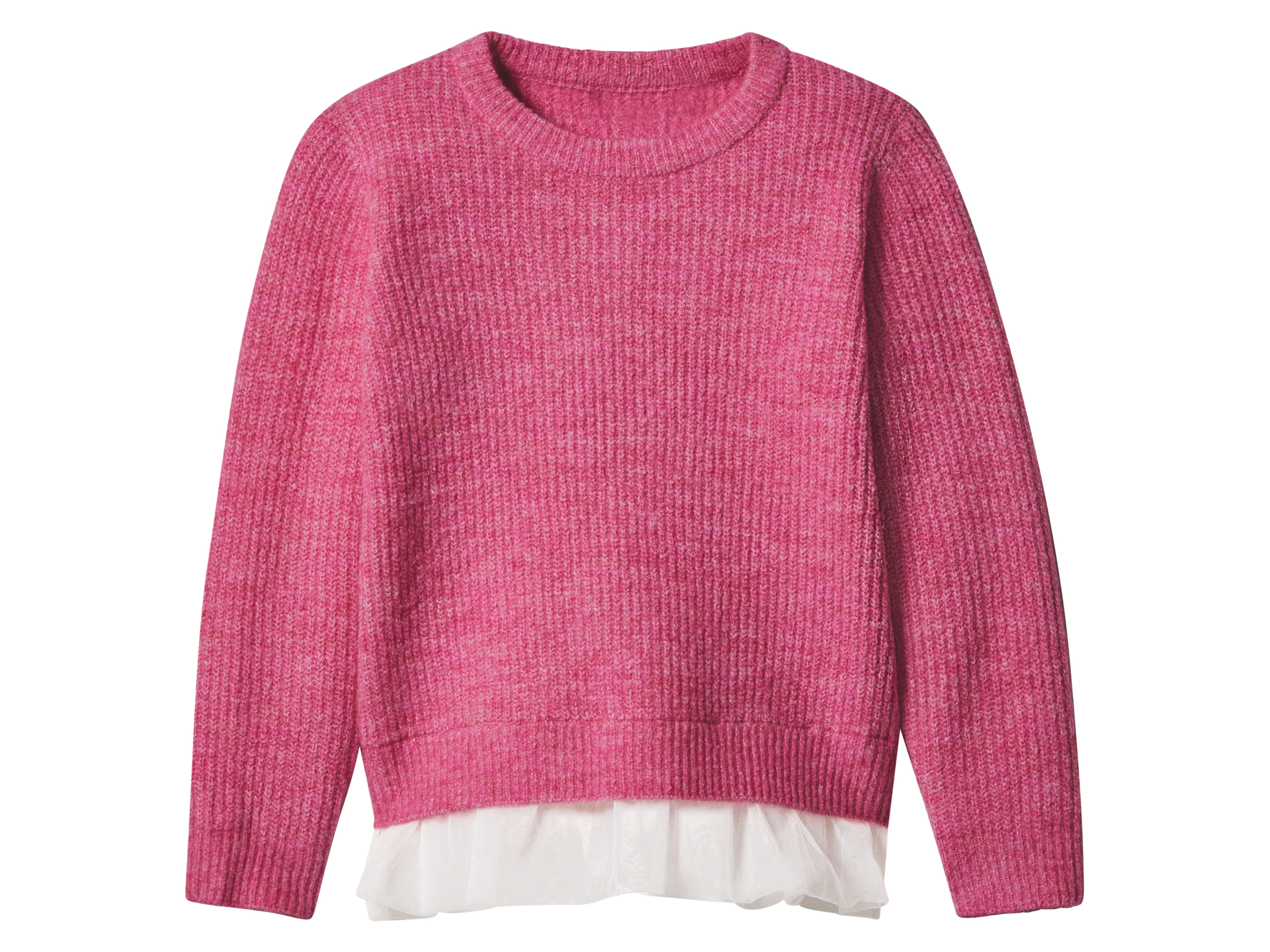 lupilu® Sweter dziecięcy z grubym splotem (Różowy, 122/128)