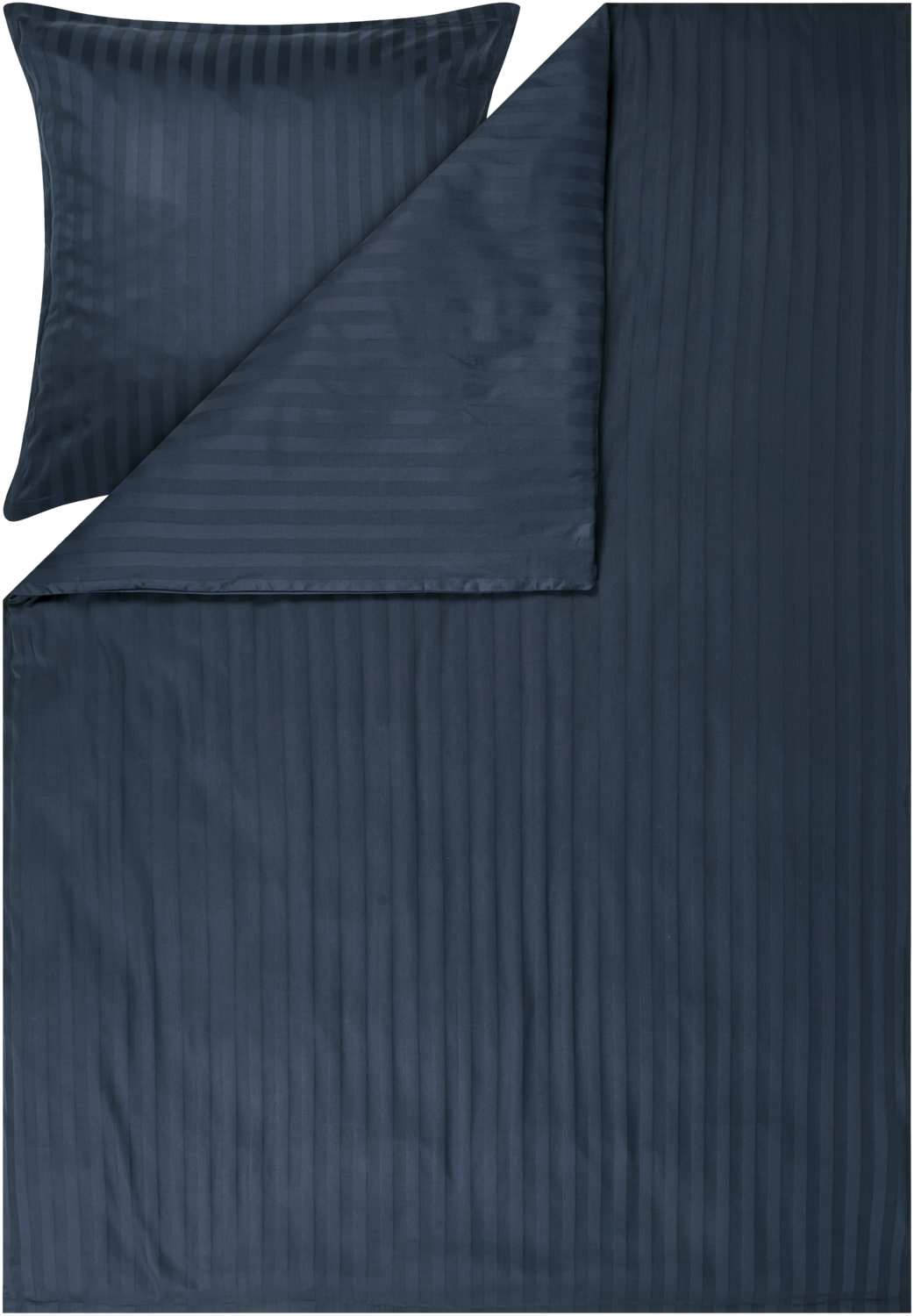 LIVARNO® Pościel satynowa, 140 x 200 cm (Granatowy)