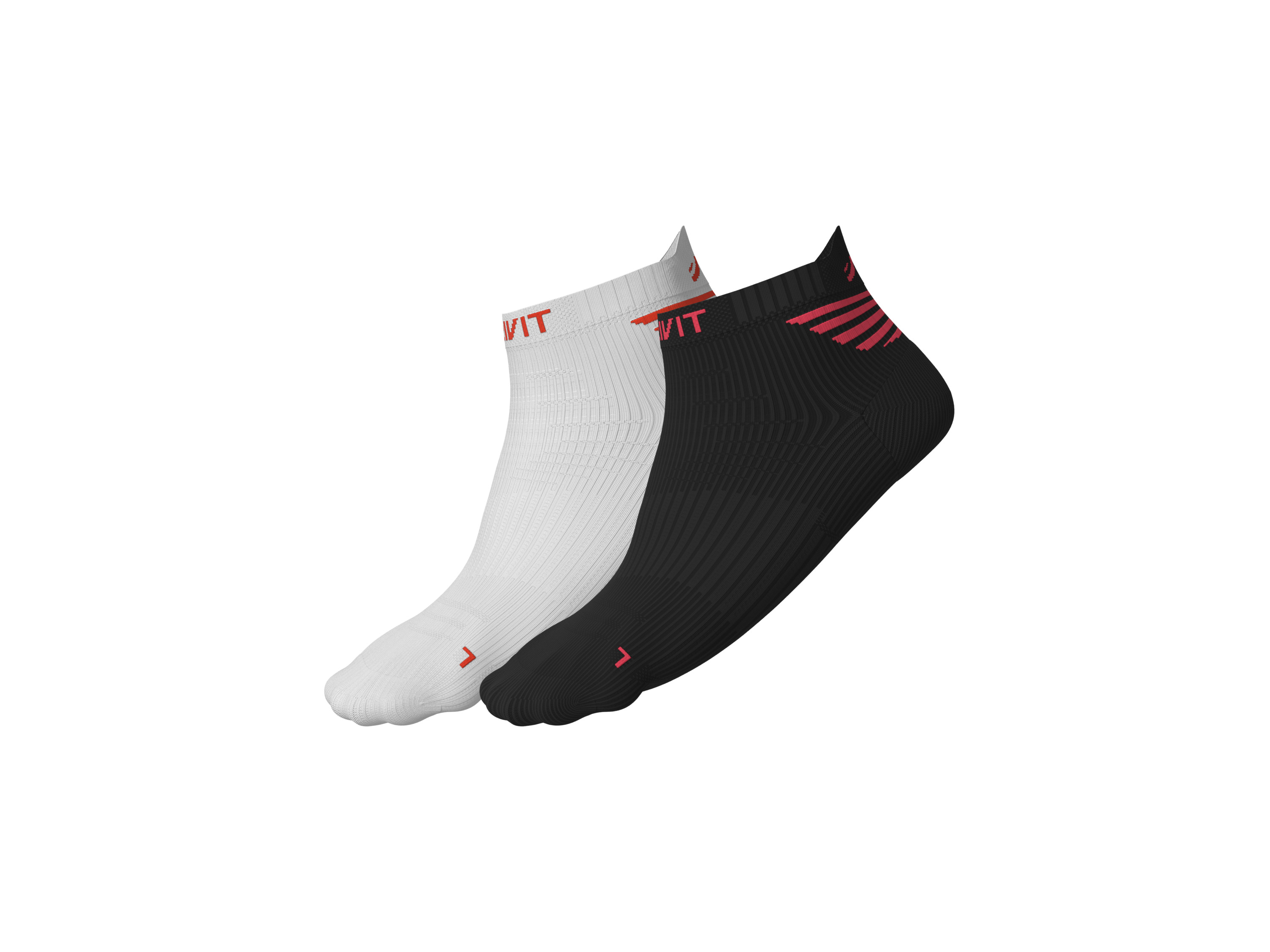 CRIVIT Running socks, 2 pairs (Biały/ czarny, 35/36)