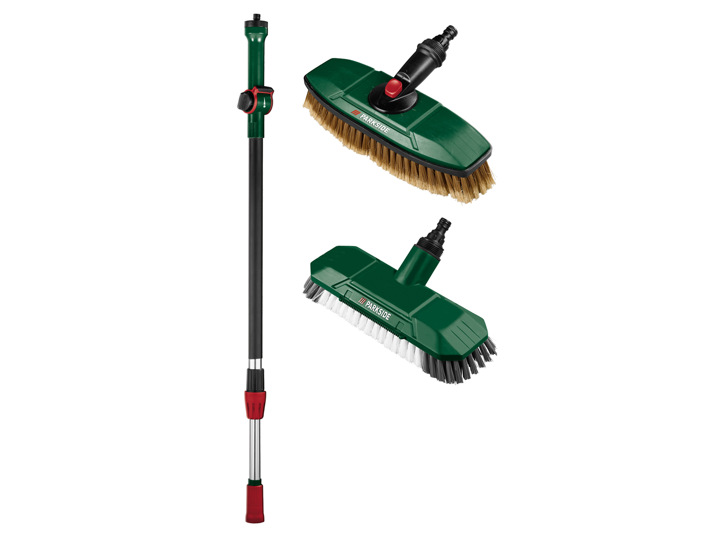 PARKSIDE® Zestaw czyszczący z miotłami/szczotkami/myjką do okien, różne rodzaje (Zestaw startowy 3-częściowy)